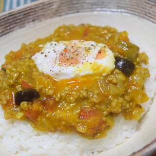 ルウなしで気まぐれカレー♫ さっぱりキーマカレー